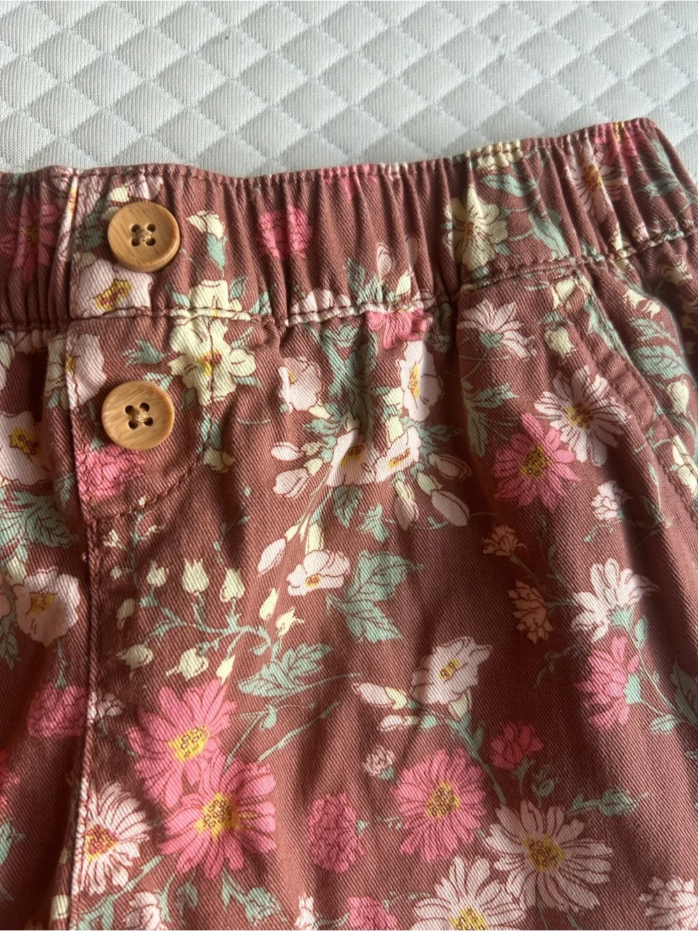 Osh Kosh Girl’s Floral Elastic-Waist Shorts